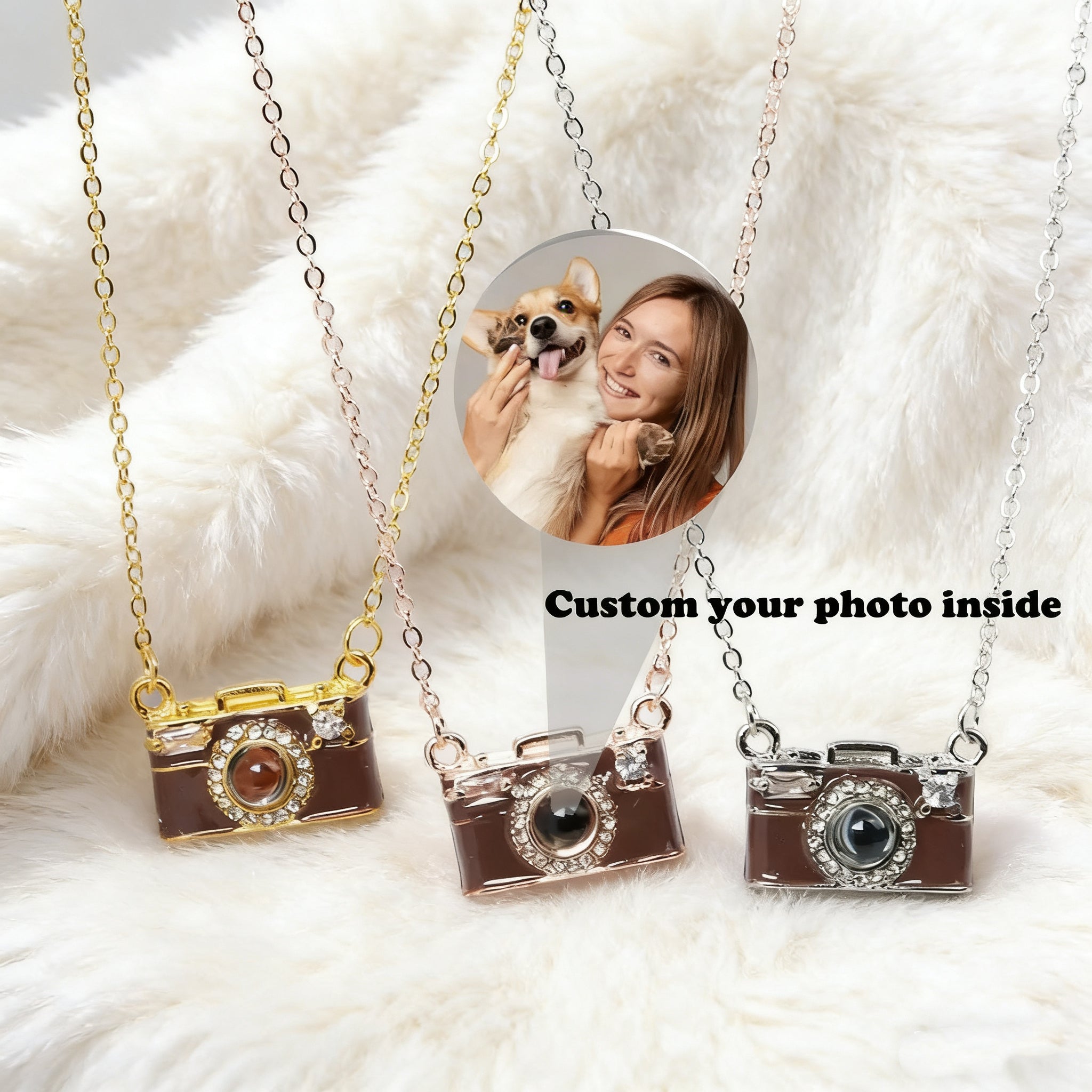 「Vintage Camera」 Custom Projection Necklace