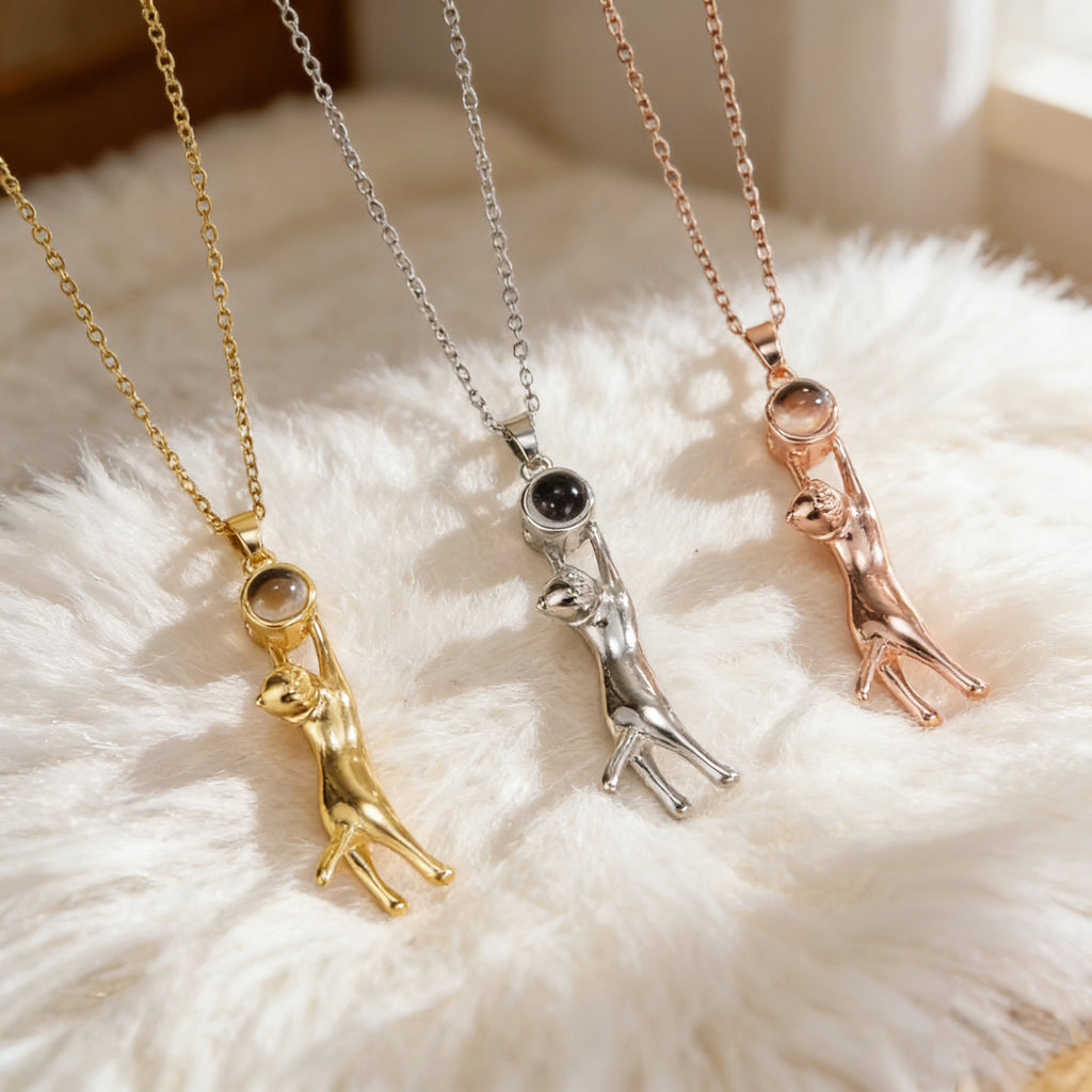 「Lumina Kitten」Custom Projection Necklace