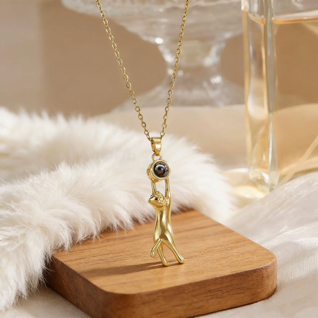 「Lumina Kitten」Custom Projection Necklace