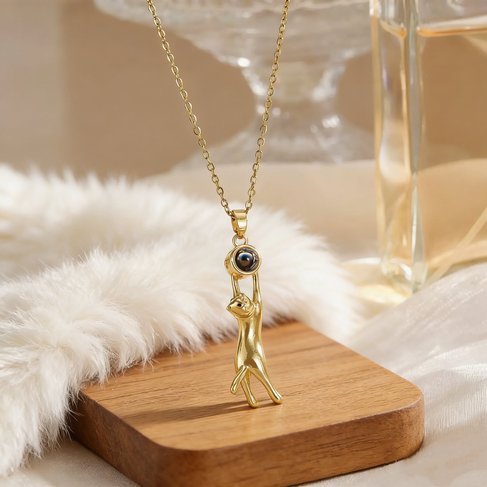 「Lumina Kitten」Custom Projection Necklace