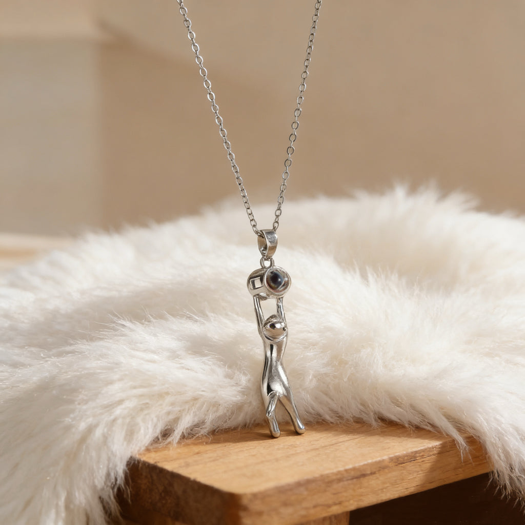 「Lumina Kitten」Custom Projection Necklace