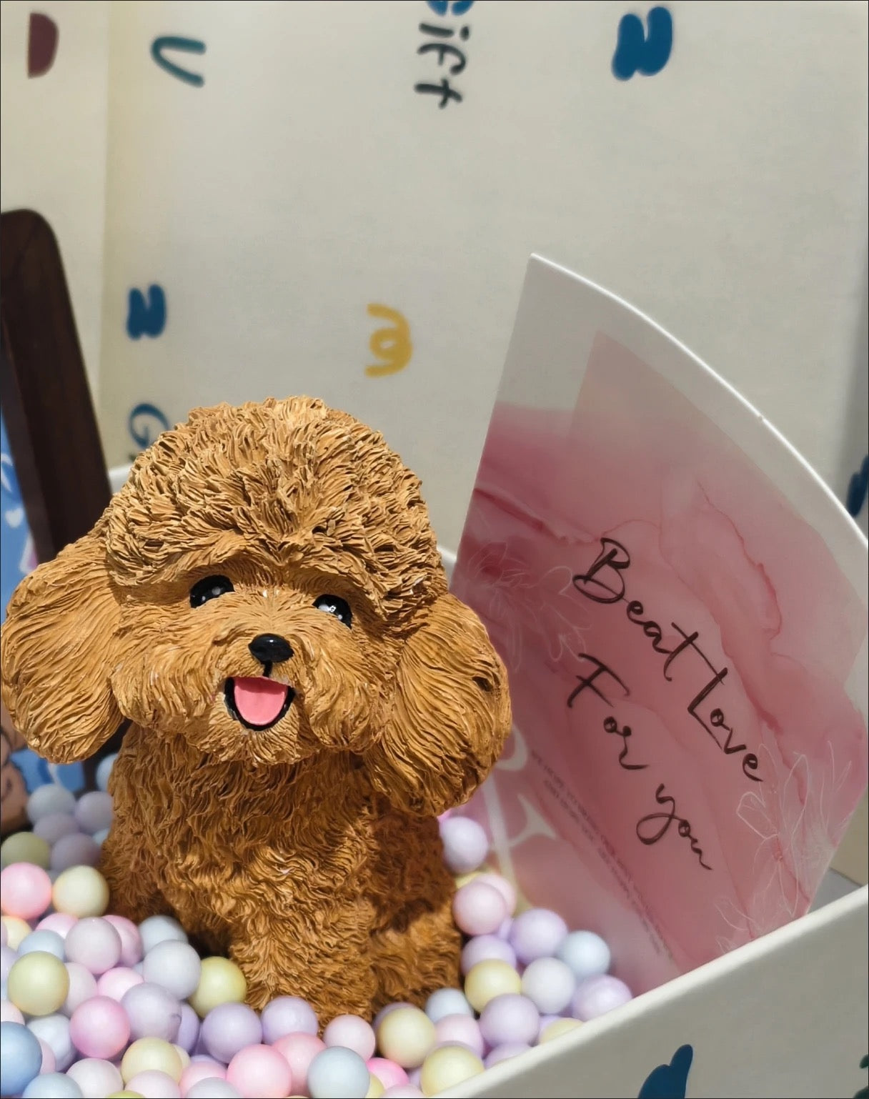 Custom Hand-Painted Pet Plaster Full-Body Sculpture