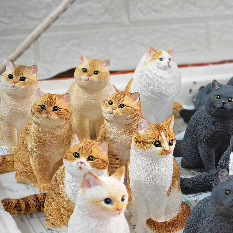 Custom Hand-Painted Pet Plaster Full-Body Sculpture