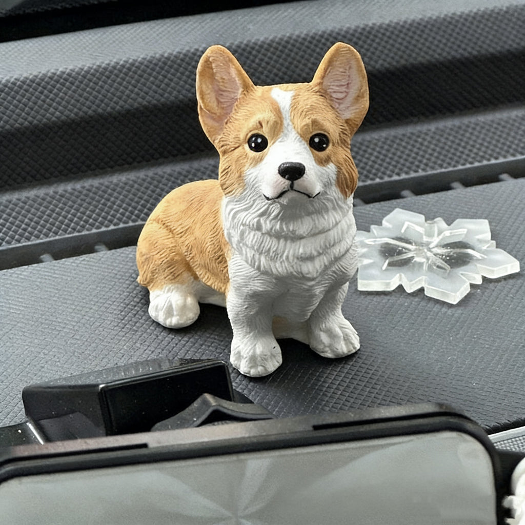 Custom Hand-Painted Pet Plaster Full-Body Sculpture