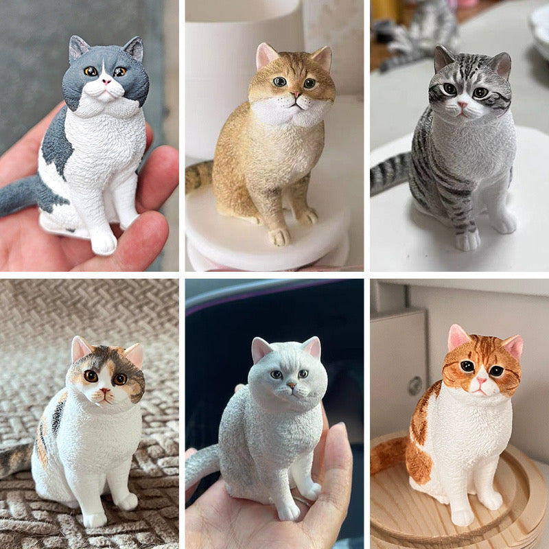 Custom Hand-Painted Pet Plaster Full-Body Sculpture