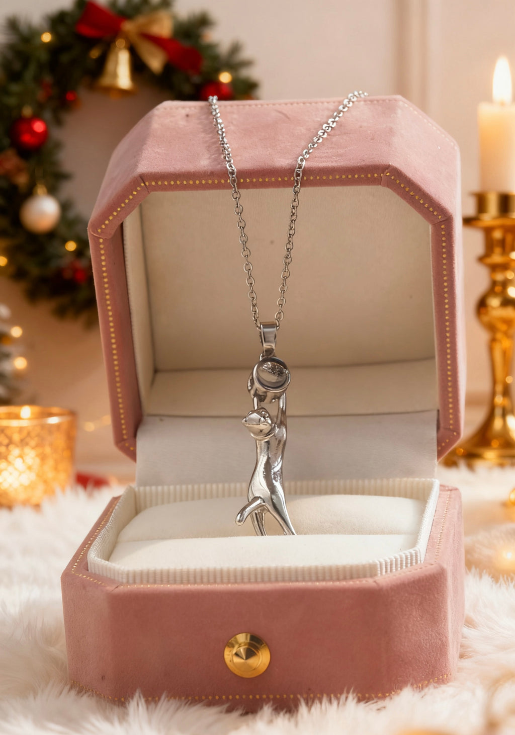 「Lumina Kitten」Custom Projection Necklace